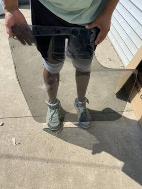 Rr-1073-5 2000 Kenworth W 900 Glass Windows