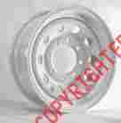 20751 Dexstar 2-pk Trailer Rims 433 16x6 16 X6 8 Bolt Hole 6.5 Oc White Spoke Steel W Stripe