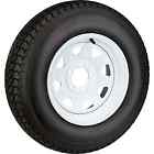 75r15 4.75c 39644x2 Ecustomrim 2-pack Goodyear Trailer Tire W White Rim St205 Lrc 5 Lug 15x5 Wheel
