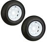 St215-75r14 53951x2 Ecustomrim Mounted Radial Trailer Tire On White Rim 191215018970