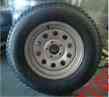 75d-15 5 Center Tire 205 Silver Mounted 847 Ecustomrim Wheel 5h Trailer Rim
