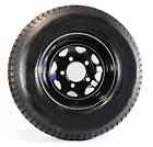 Y900260-2 75r15 Ecustomrim 2-pack Goodyear Trailer Tire W Black Rim St205 Lrc 5 Lug 4.5 C 15x6 Wheel