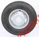 85r16 8 Trailer Load Lt235 4.77 2-pk Lug Bore Rim Center Tires Grey Radial