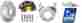 86864 Tie Down Engineering Tiedown 12 Vented Cap Style Galvx Disc Brake Kit