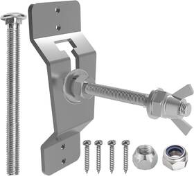 Adamoss 755738382330 Wall Mount Spare Tire Carrier For Trailer Silvery
