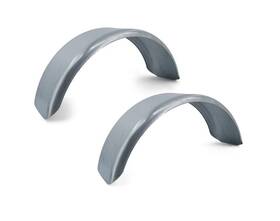 86266 Aftermarket Set Of 2 Galvanized Boat Trailer Fenders Single Axle 8 X 27 1/2 11 In