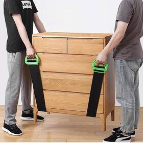 Aifusi 630792494581 Adjustable Lifting Moving Straps - 2 Pack Furniture Black/green