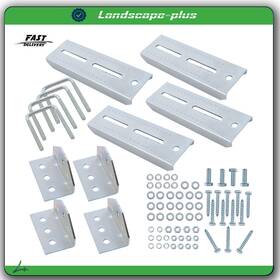 Ac2782395b All-carb 4 8 Inch Galvanized Swivel Top Bunk Bracket Kit With Hardware For Boat Trailer 2x3