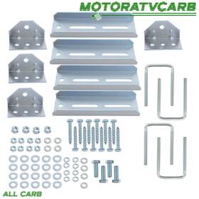 Mot3830310 All-carb 8 Inch Galvanized Swivel Top Bunk Bracket Kit With Hardware For Boat Trailer