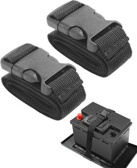 1519kbd001 Aociska 2pcs 39 Inch Battery Strap With Buckle Quick-release Polypropylene Black