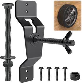 M142b Appacare Wall Mount Spare Tire Carrier For Trailer Bracket Black
