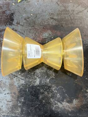 11857-1 Attwood 4 Inch Polyurethane Boat Trailer Bow Stop Roller Assy With Bells 1/2 Shaft