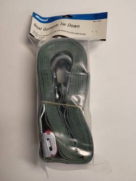7643-5 Attwood Gunwale Tie Down Strap Heavy Duty Polyester Buckle Boat Trailer 16 Ft