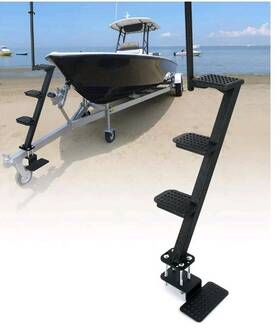X004fhhxn7 Aupar Heavy-duty Boat Trailer Steps With Handle Easy Installation Universal