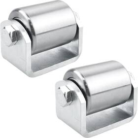 Azuvis 750961442523 Rear Trailer Rollers Weld On Skid Wheels 2.4 Inches Roller Heavy Duty