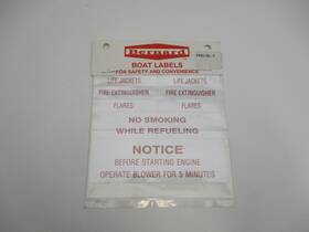 Bernard Tmc-sl-2 Marine Boat Self Adhesive Waterproof Labels For Safety And Convenience