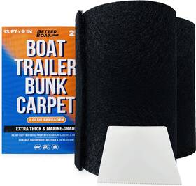 Better Boat 850062516366 Trailer Bunk Carpet Black Marine 9 Inch X 13ft Replacement 2 Pack