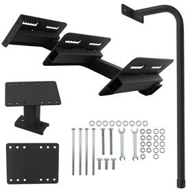 Bfo 0uvrer Universal 3-step Boarding Platform For Boat Trailer Steel Mount Black