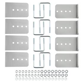 2xm87g Bfo 8 Set Boat Trailer Bunk Bracket Kit Fit For 3x3 Galvanized Cross Members