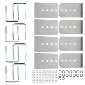 46snq3 Bfo 8pcs 8 Inch Galvanized L-type Boat Trailer Bunk Bracket Kit 3 X Crossmember