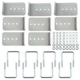 4ekthr Bfo 8pack 8 Inch Galvanized L-type Boat Trailer Bunk Brackets For 3 X Crossmember