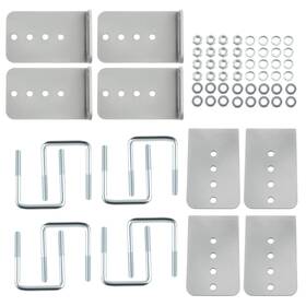 6hz8gq Bfo 8x Galvanized L-type Boat Trailer Bunk Bracket Kit Fit For 3 X Crossmember