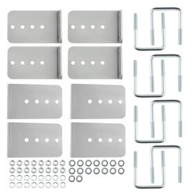 F0qgih Bfo 4 Pair Galvanized L-type Boat Trailer Bunk Bracket Kit Fit 3 X Crossmember