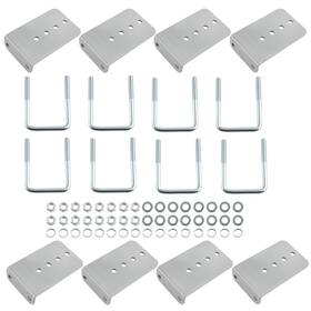 Fqzn0v Bfo 8x Galvanized L-type Boat Trailer Bunk Bracket Kit Fit For 3 X Crossmember