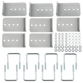 G7stq9 Bfo 8 Inch Galvanized L-type Boat Trailer Bunk Bracket Kit 8xset Corrosion Protection