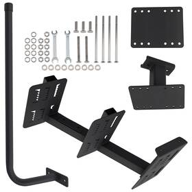 Bfo I6gdns Steel Boarding Step Assy For Universal Boat Trailer 3-step Mount Black Coated
