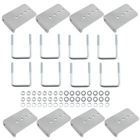 Lpk4zi Bfo 8ftft Galvanized L-type Boat Trailer Bunk Bracket Kit For 3 X Cross Member