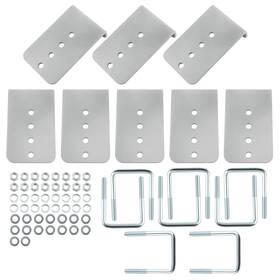 Bfo Nd9tg3 8 Set Galvanized L-type Boat Trailer Bunk Bracket Kit For 3 X Crossmember