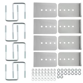 Nyfut0 Bfo 8 Inch Galvanized L-type Boat Trailer Bunk Bracket Kit Set Corrosion Protection