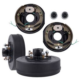 Qbn2yu Bfo 1 Pair Trailer 5 On 4.5 Inch Electric Brake Assembly Hub Drum Kit For 3500lbs Axle