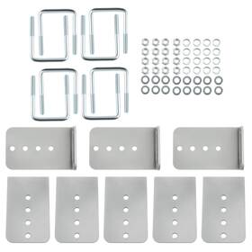 Sq74x5 Bfo 8 Inch Galvanized L-type Boat Trailer Bunk Bracket Kit Fit 3 X Crossmember