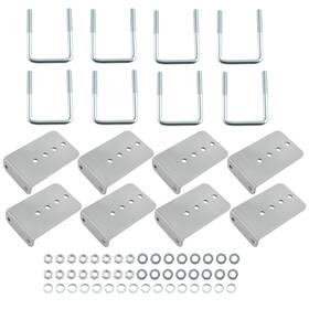 Ts8guk Bfo 8 Inch Galvanized L-type Boat Trailer Bunk Bracket Kit For 3 X Crossmember