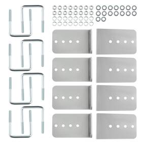 Zjio7r Bfo 8 Inch Galvanized L-type Bunk Bracket Kit For Boat Trailer Fits 3x3 Heavy Duty