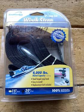 804-5047 Boatbuckle New Winch Strap 2 Inch X 20