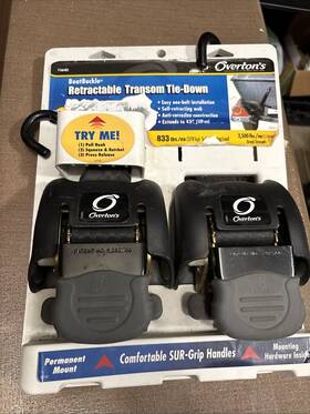 F106-483 Boatbuckle G2 Retractable Transom Tie-down-pair 2 Inch -43 -2 500 Lbs Break Strength