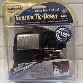 F12068 Boatbuckle Stainless Steel Transom Tie-downs-2-pack 1 Inch Kwik-lock X 4 New