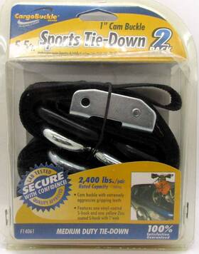 F14061 Boatbuckle New Cargobuckle 1 Inch Cam Buckle Sports Tie-down 2 Pack