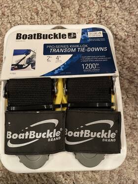 F17632 Boatbuckle Pro-series Kwik-lok Transom Tie-downs 2 Inch X4ft
