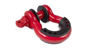 3204 Body Armor 4x4 3/4in Red D-ring With Black Isolators Single