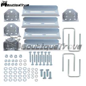 Bou4914360 Boutiquetrove 4 8 Inch Galvanized Swivel Top Bunk Bracket Kit With Hardware Boat Trailer 3x3