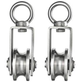Hskh-34mm-m6-2 Brand Kcnofnc Cable Pulley Wheel For Rope With Ball Bearing Smooth No Noise 360 Swivel