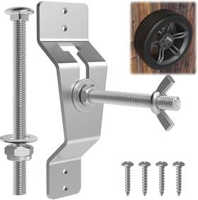 Xfm142 Branded Wall Mount Spare Tire Carrier For Enclosed Trailer Universal Wheel Silver