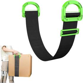 Qm102 Break The Waves Adjustable Moving Straps Support Up To 400lbs Hand-held For Furniture Black