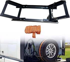 Bs-798-027 Bst Bssp Adjustable Semi Truck Tire Rack Spare Carrier Mount Holder