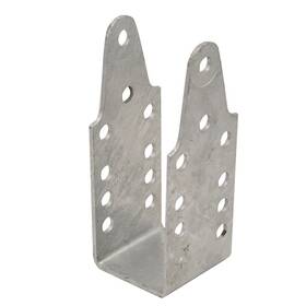 250-021786-10ez C.e. Smith Strap Bent Channel Upright Short Galvanized Bracket - 9 Inch