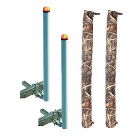 27740-902 C.e. Smith 40 Inch Post Guide-on With L.e.d. Posts And Free Camo Wet Lands Pads